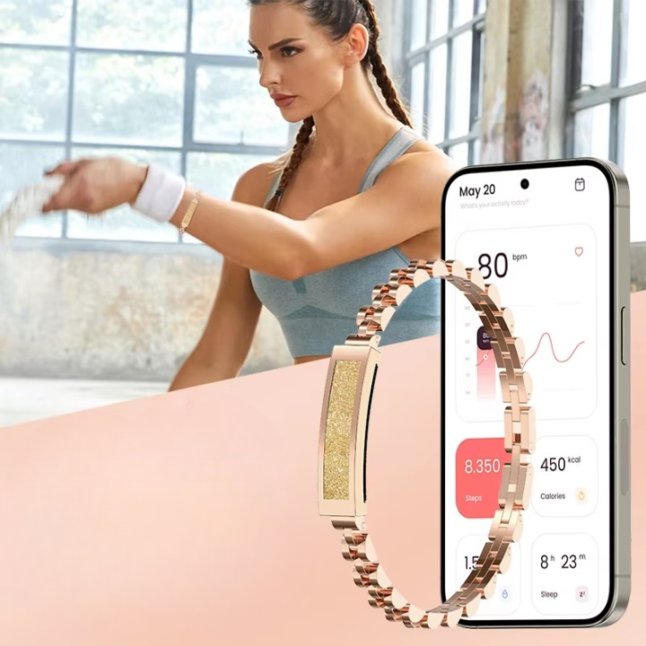 Fitness tracker voor vrouwen – Elegante activiteitstracker met stappenteller en slaapregistratie 3