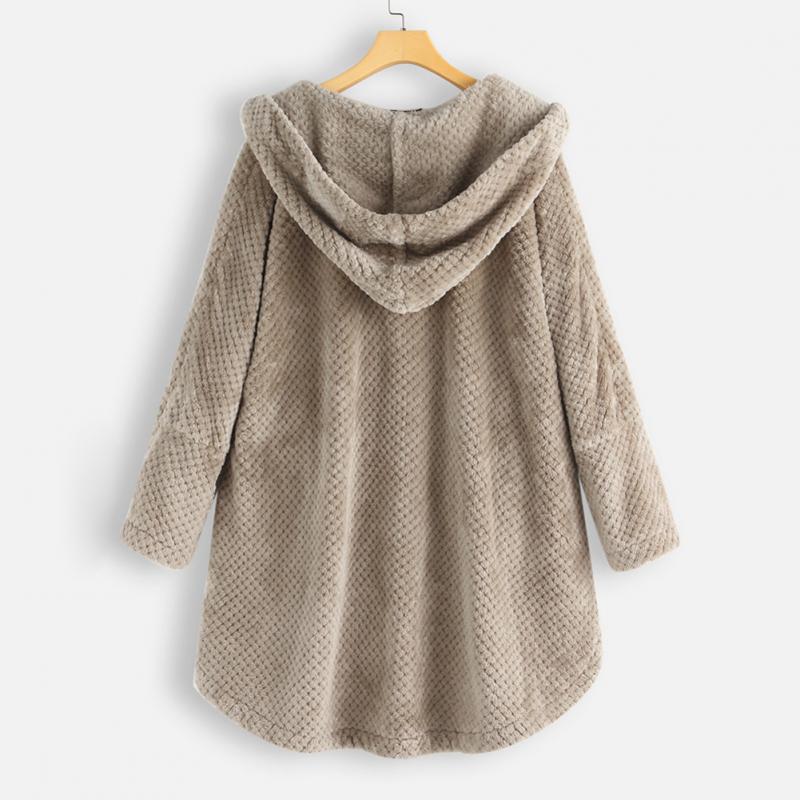 FleeceFinesse | Elegant gesneden fleecejas met capuchon, perfect voor elk figuur 8