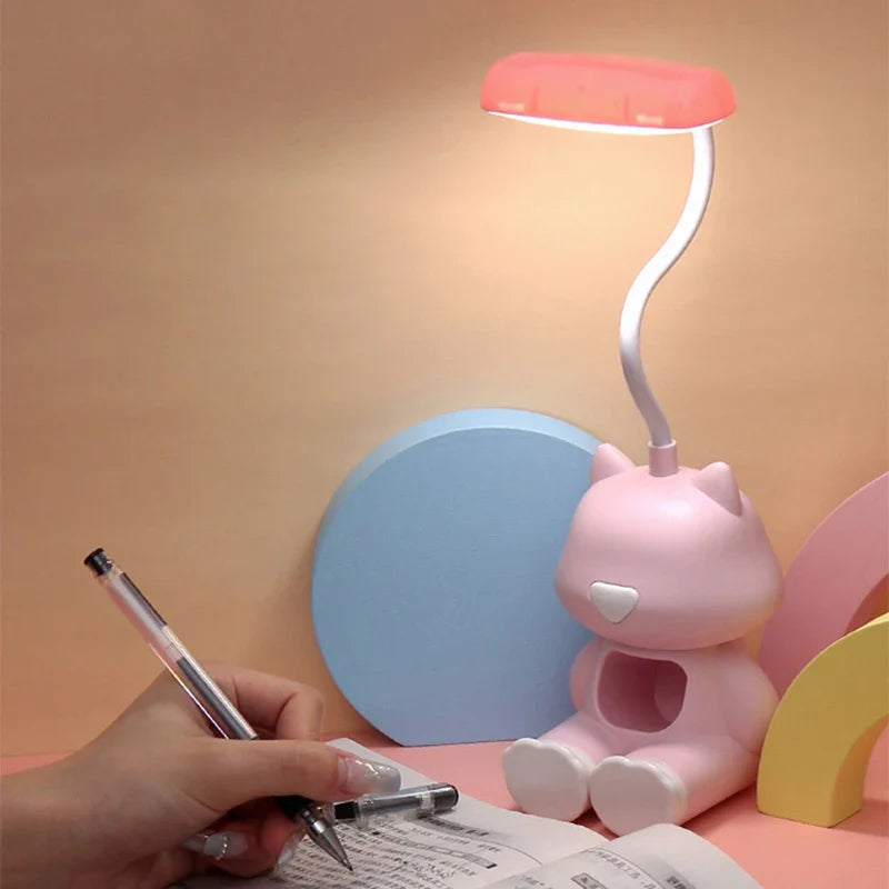 GlowMate – Lámpara de escritorio LED flexible con modos de color y soporte para teléfono