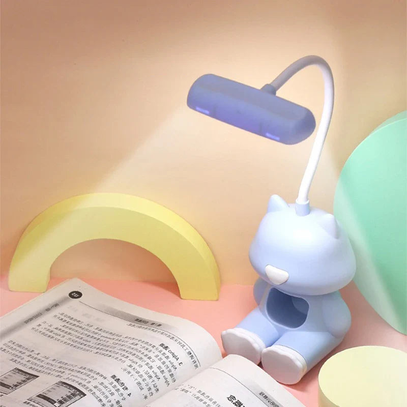 GlowMate – Flexibele LED bureaulamp met kleurstanden &amp; telefoonhouder