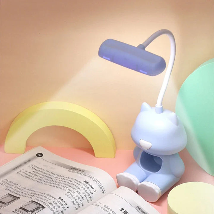 GlowMate – Flexibele LED bureaulamp met kleurstanden &amp; telefoonhouder