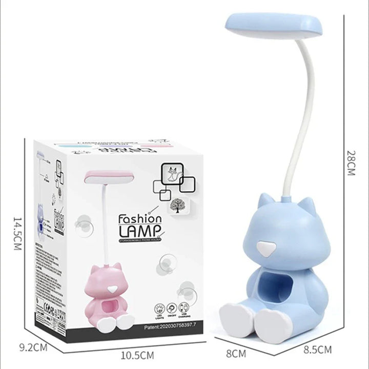 GlowMate – Flexibele LED bureaulamp met kleurstanden &amp; telefoonhouder