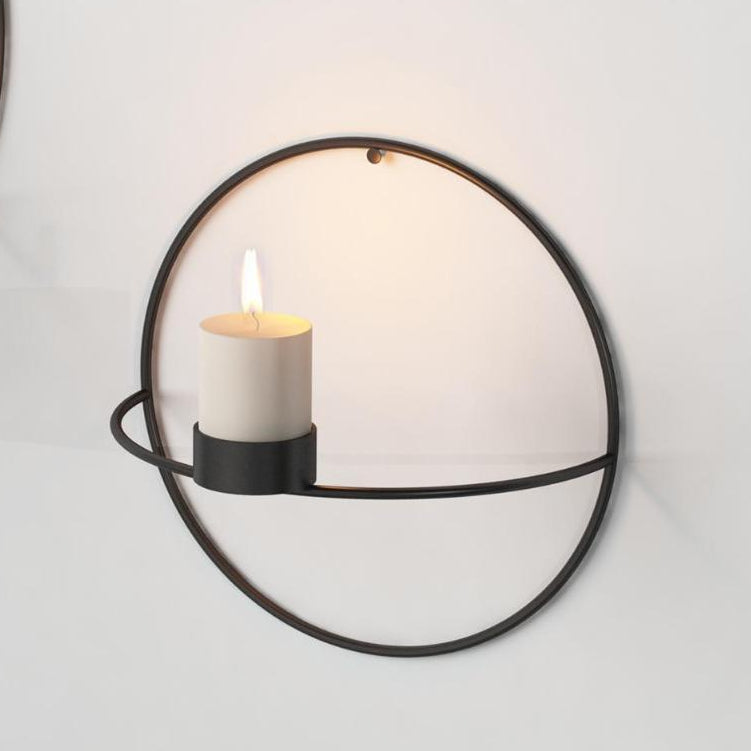 FrameLume | Creatieve metalen wandkaarsenhouder en vaas – moderne woondecoratie 3