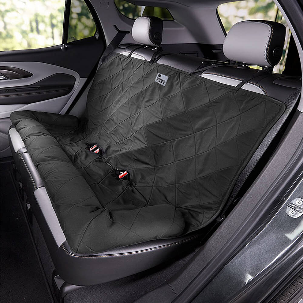 Auto hondenbed – Waterbestendige autostoelhoes met antislip &amp; veiligheidsriem