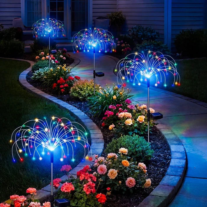 Solar Starburst Garden Stake – Wire-Free Multicolor Light from Dusk to Dawn Tevako