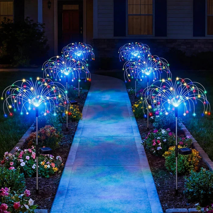 Solar Starburst Garden Stake – Wire-Free Multicolor Light from Dusk to Dawn Tevako