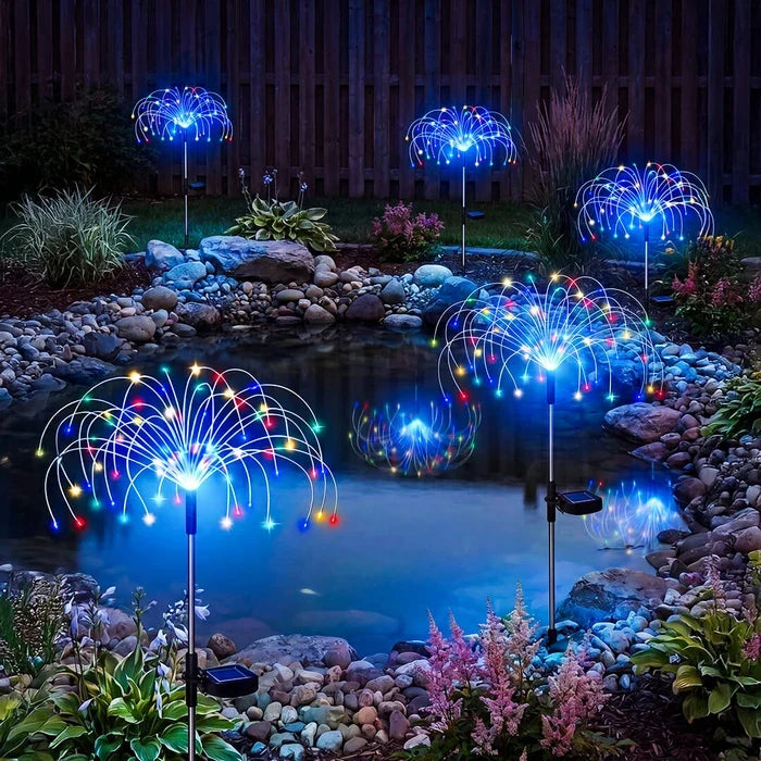 Solar Starburst Garden Stake – Wire-Free Multicolor Light from Dusk to Dawn Tevako