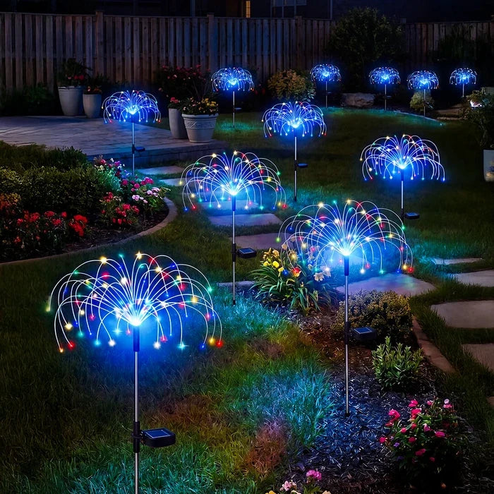 Solar Starburst Garden Stake – Wire-Free Multicolor Light from Dusk to Dawn Tevako