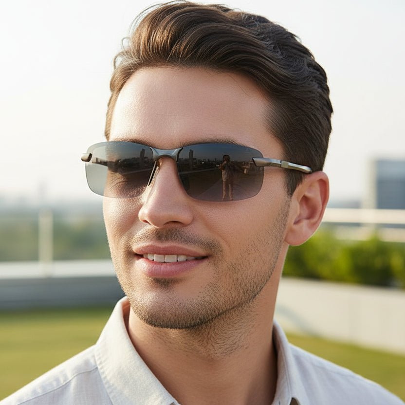 GLAREXO – Fotochromatische gepolariseerde zonnebrillen voor comfortabel dragen zonder hinderlijke reflecties. 2