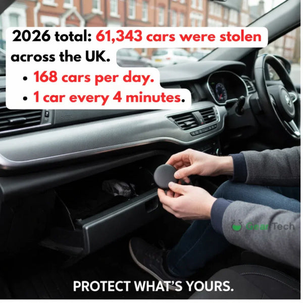 GPS Tracker voor Auto's zonder Abonnement | Realtime Locatietracking | Compatibel met Android & iOS | Sansoti 4