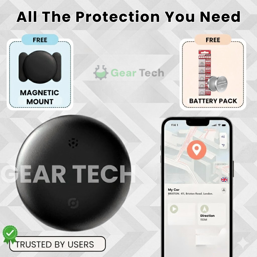 GPS Tracker voor Auto's zonder Abonnement | Realtime Locatietracking | Compatibel met Android & iOS | Sansoti 5