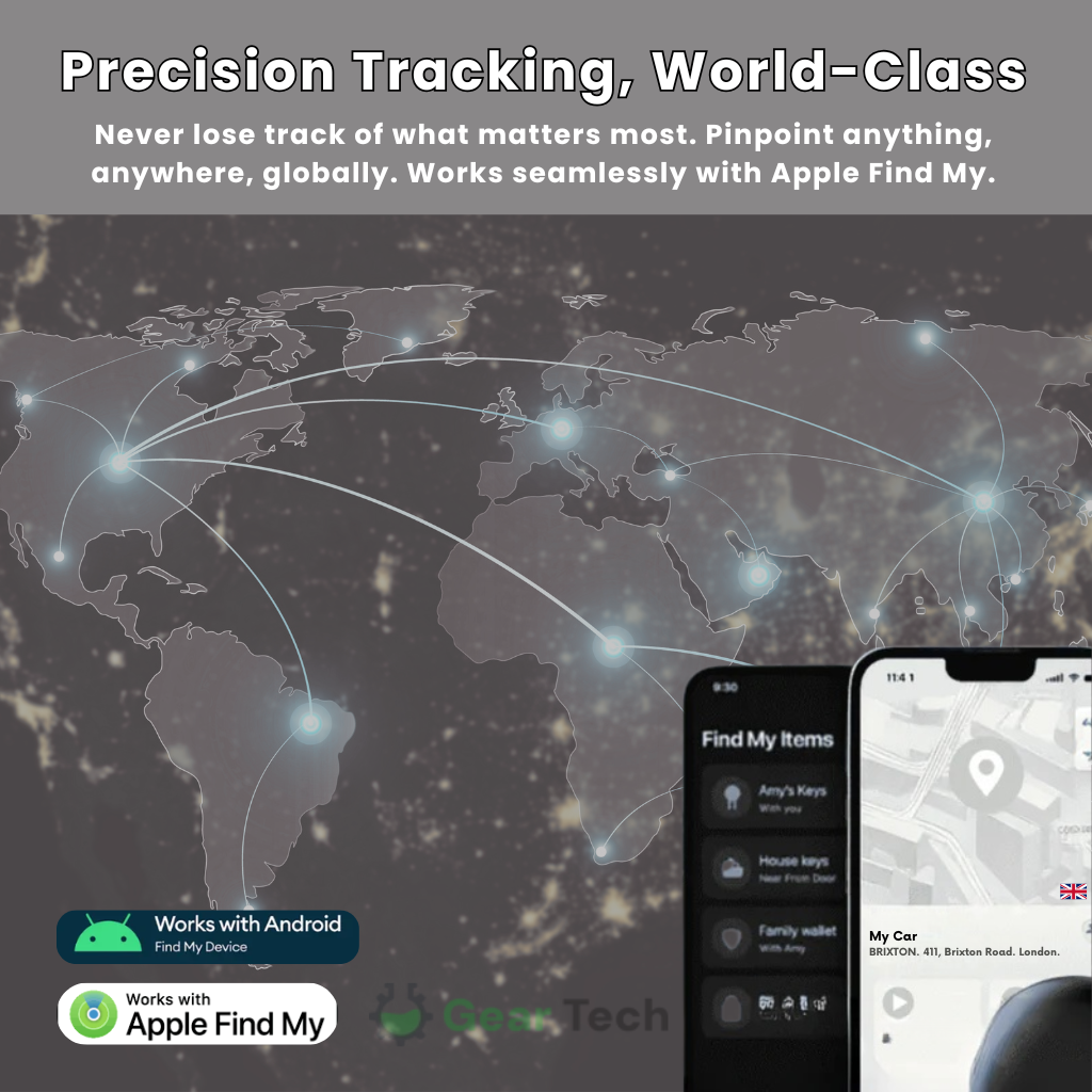 GPS Tracker voor Auto's zonder Abonnement | Realtime Locatietracking | Compatibel met Android & iOS | Sansoti 6