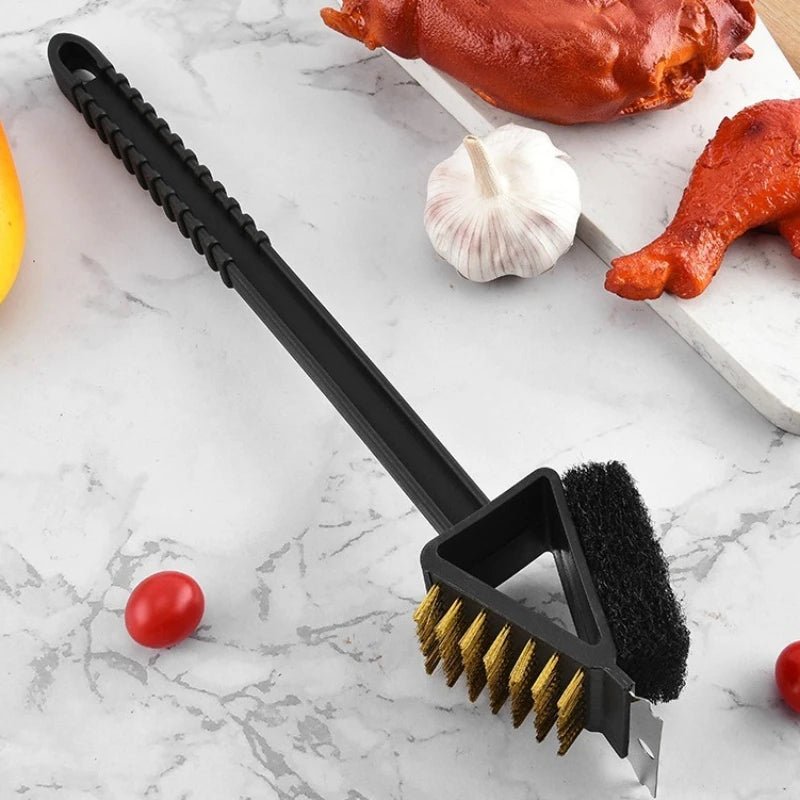 GRIMEX – Grillreiniger met schraper en sponsopzetstuk voor het reinigen en opfrissen van grilloppervlakken 1