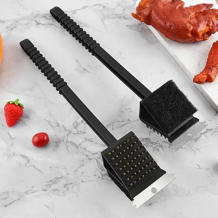 GRIMEX – Grillreiniger met schraper en sponsopzetstuk voor het reinigen en opfrissen van grilloppervlakken 2