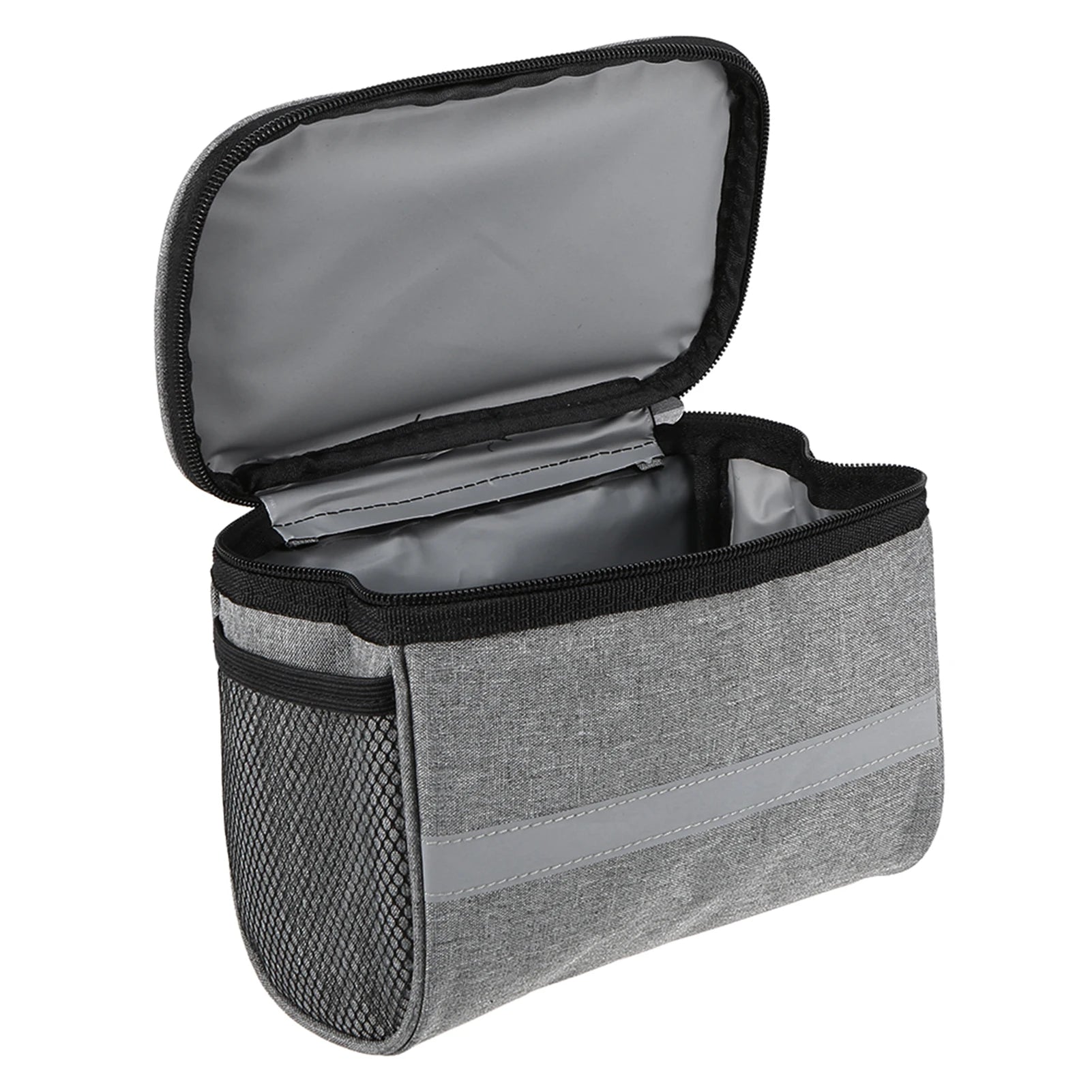 Geïsoleerde Fiets Stuurtas met Reflecterende Strip en Ruime Opbergruimte 2