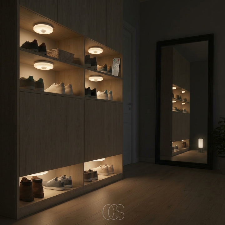 Draadloze LED Spots – Set van 3 met Bewegingssensor &amp; Afstandsbediening Vestragear