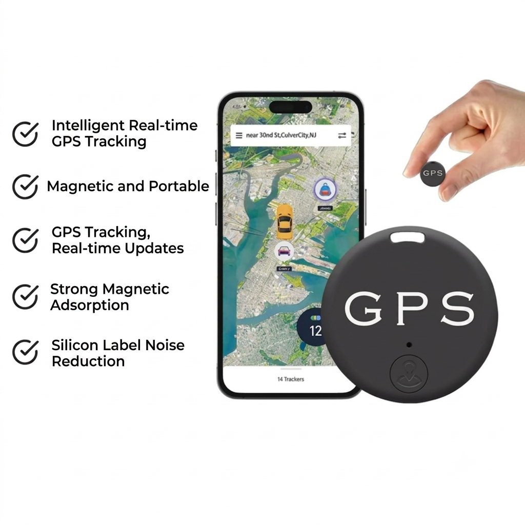 GPS Tracker – Magnetisch Design, App-Tracking &amp; Zoekalarm Vestragear
