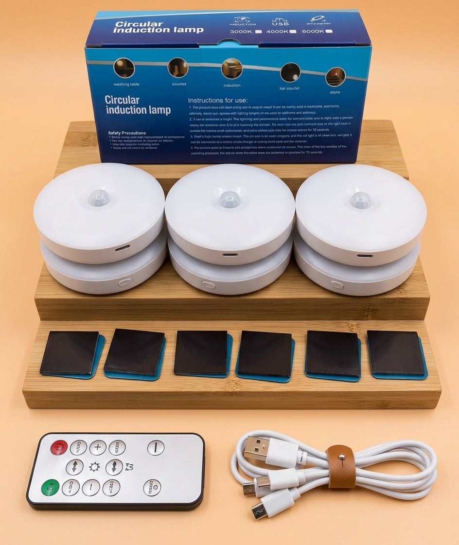 Draadloze LED Spots – Set van 3 met Bewegingssensor &amp; Afstandsbediening Vestragear