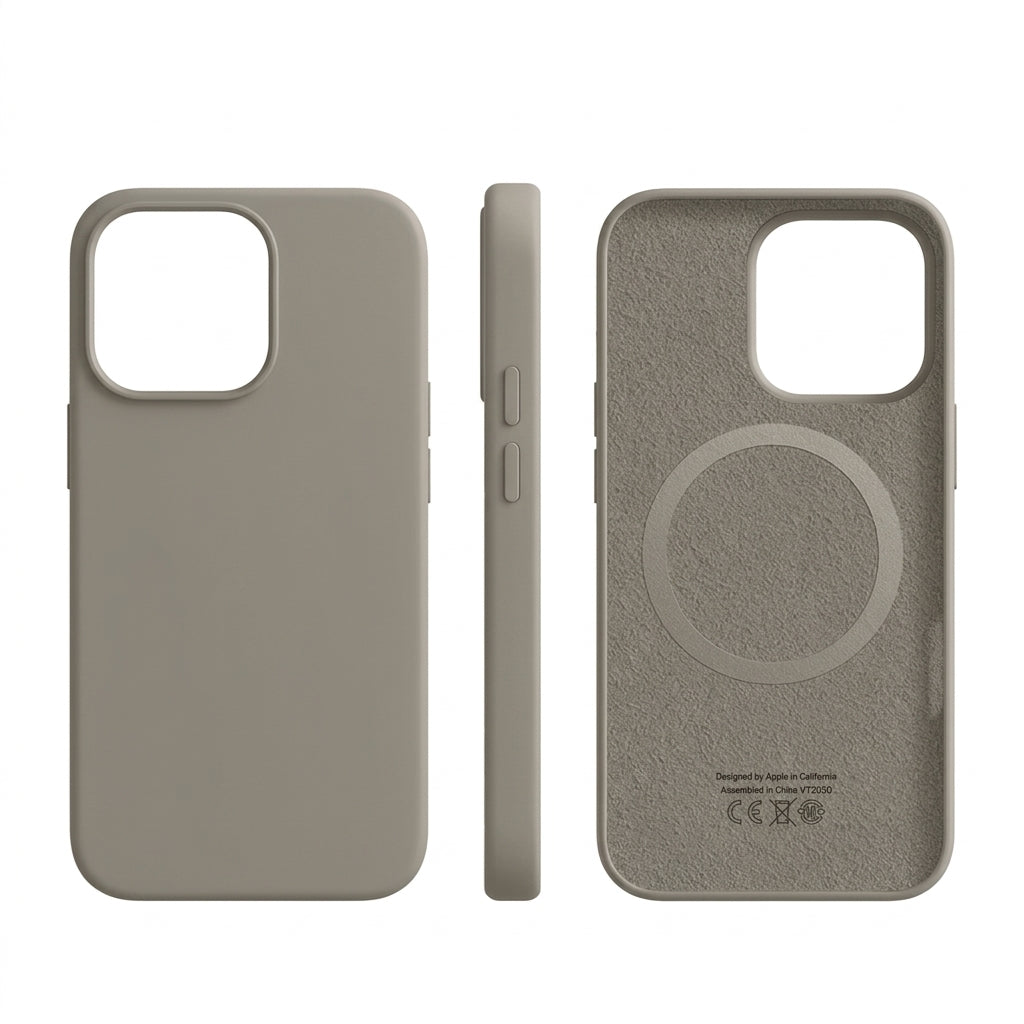 iPhone Hoesje met MagSafe – Siliconen Backcover met Zachte Grip en Magnetische Ring Vestragear
