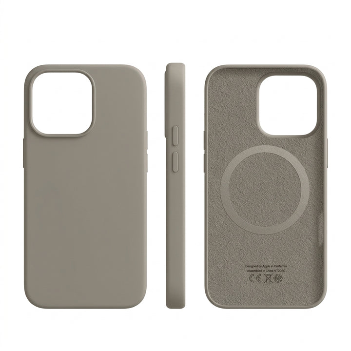 iPhone Hoesje met MagSafe – Siliconen Backcover met Zachte Grip en Magnetische Ring Vestragear
