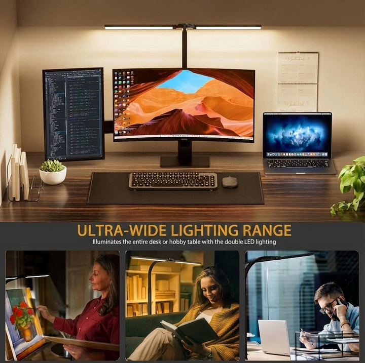 LED Bureaulamp – 5 Lichtkleuren, Touch &amp; Afstandsbediening Vestragear