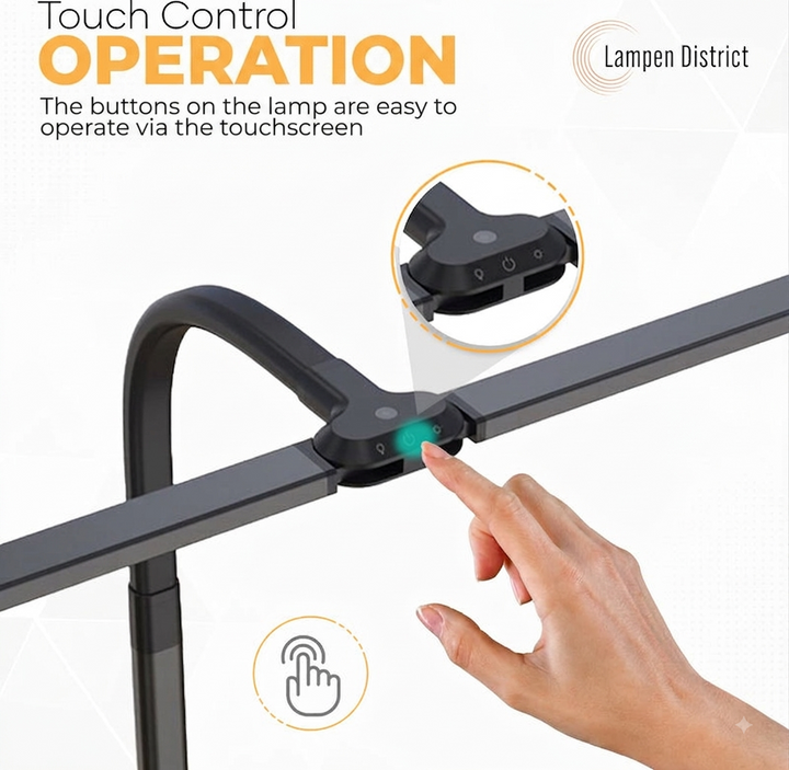 LED Bureaulamp – 5 Lichtkleuren, Touch &amp; Afstandsbediening Vestragear