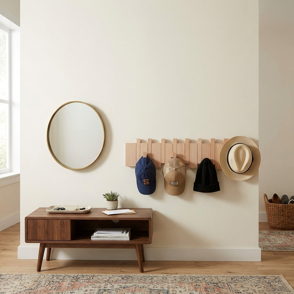 Wandkapstok hout – Inklapbare haken en ruimtebesparend design VestraGear