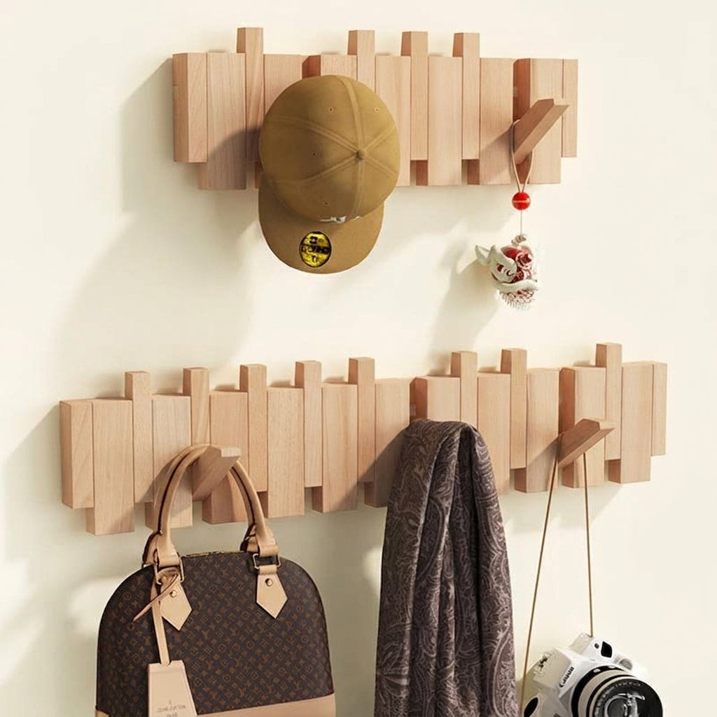 Wandkapstok hout – Inklapbare haken en ruimtebesparend design VestraGear