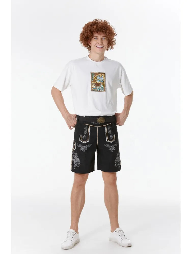 AlpenHernando – Pantalons de cuir autèntics per a home de cuir genuí amb tirants