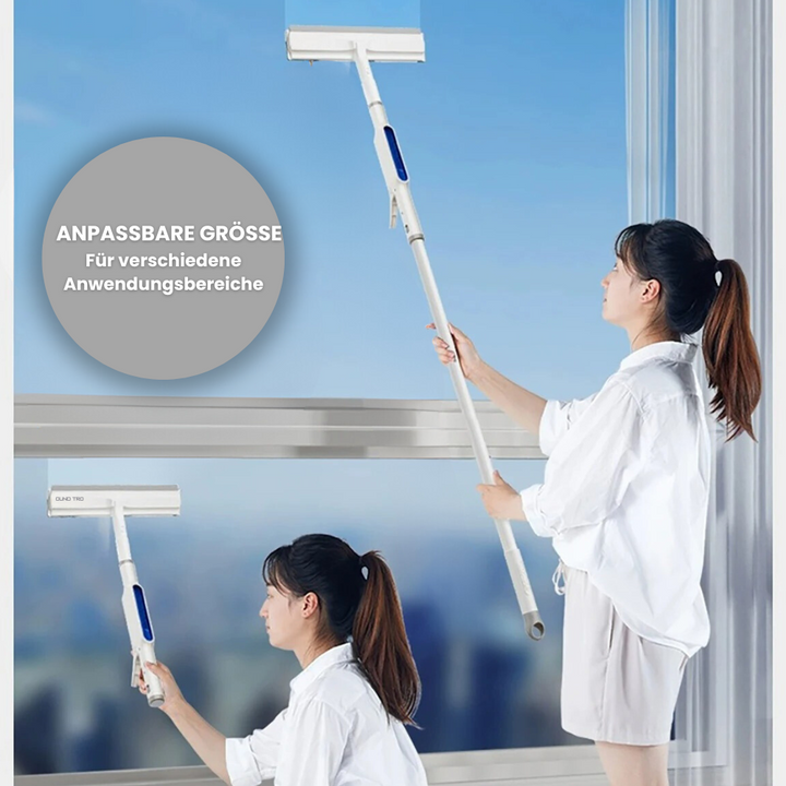 3-in-1 Draaibare Ramenreiniger met Telescoopsteel en Sprayfunctie Vestragear