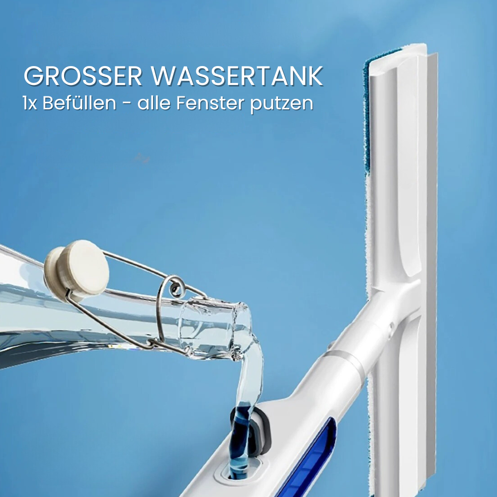 3-in-1 Draaibare Ramenreiniger met Telescoopsteel en Sprayfunctie Vestragear