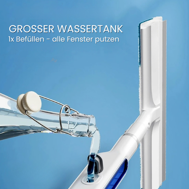 3-in-1 Draaibare Ramenreiniger met Telescoopsteel en Sprayfunctie Vestragear