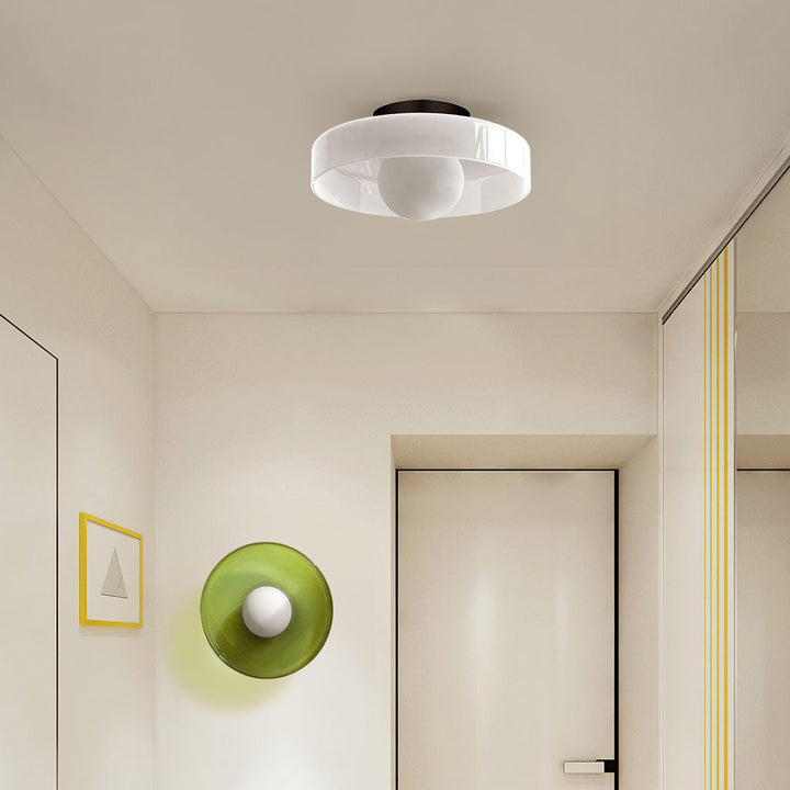 Glazen Schijf Plafondlamp &amp; Wandlamp – Moderne Designverlichting in Glas | Sansoti 2