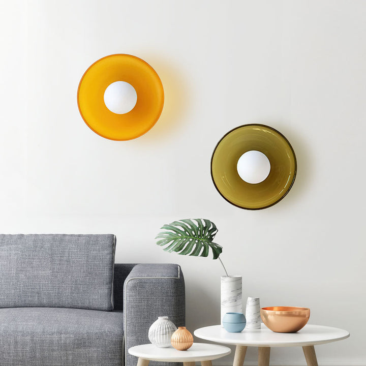 Glazen Schijf Plafondlamp &amp; Wandlamp – Moderne Designverlichting in Glas | Sansoti 3
