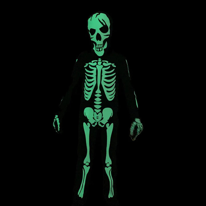 Gloeiende Skelet Halloween Kinderen Zombie Kostuum 2