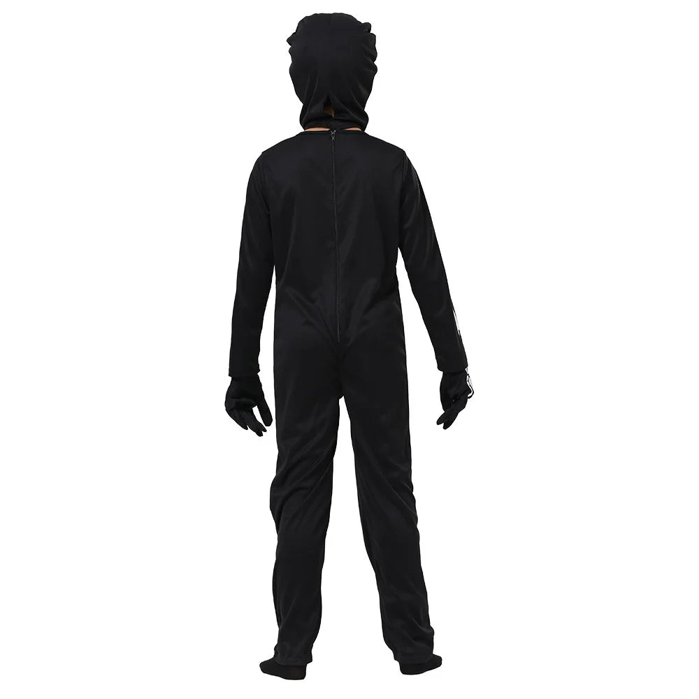 Gloeiende Skelet Halloween Kinderen Zombie Kostuum 5