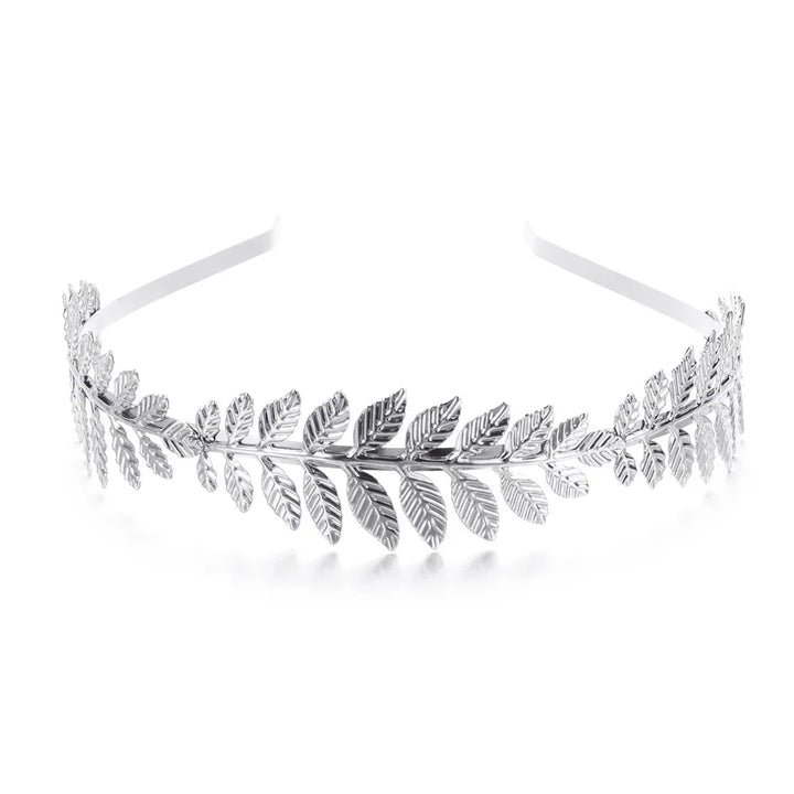 Gouden Haarband Dames met Bladvorm voor Bruiloft en Feestelijke Gelegenheden 10
