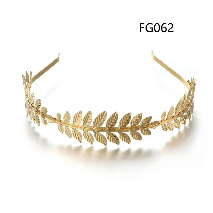 Gouden Haarband Dames met Bladvorm voor Bruiloft en Feestelijke Gelegenheden 34