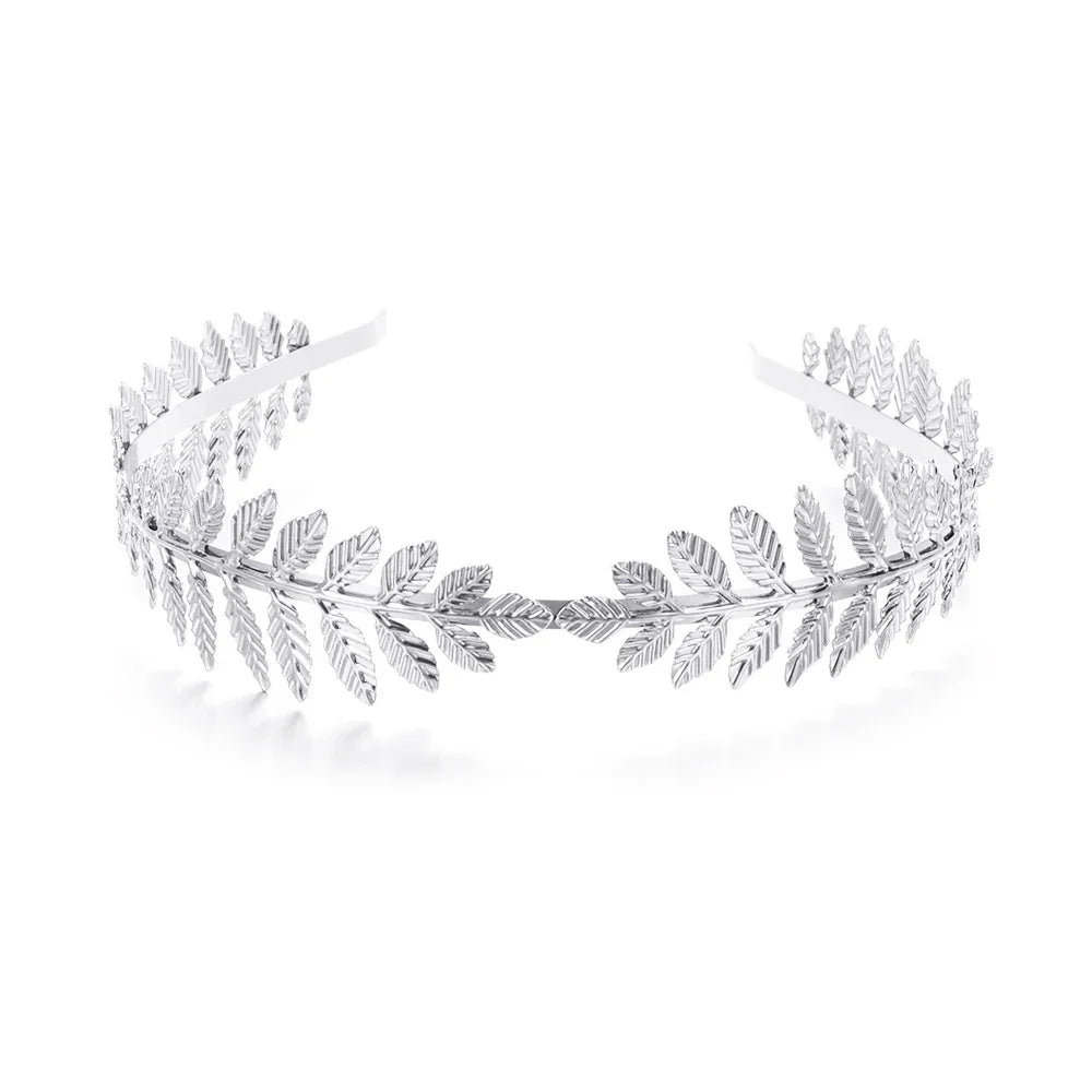 Gouden Haarband Dames met Bladvorm voor Bruiloft en Feestelijke Gelegenheden 37