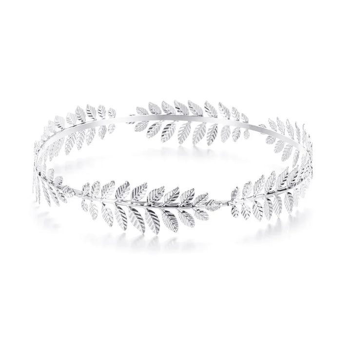 Gouden Haarband Dames met Bladvorm voor Bruiloft en Feestelijke Gelegenheden 7