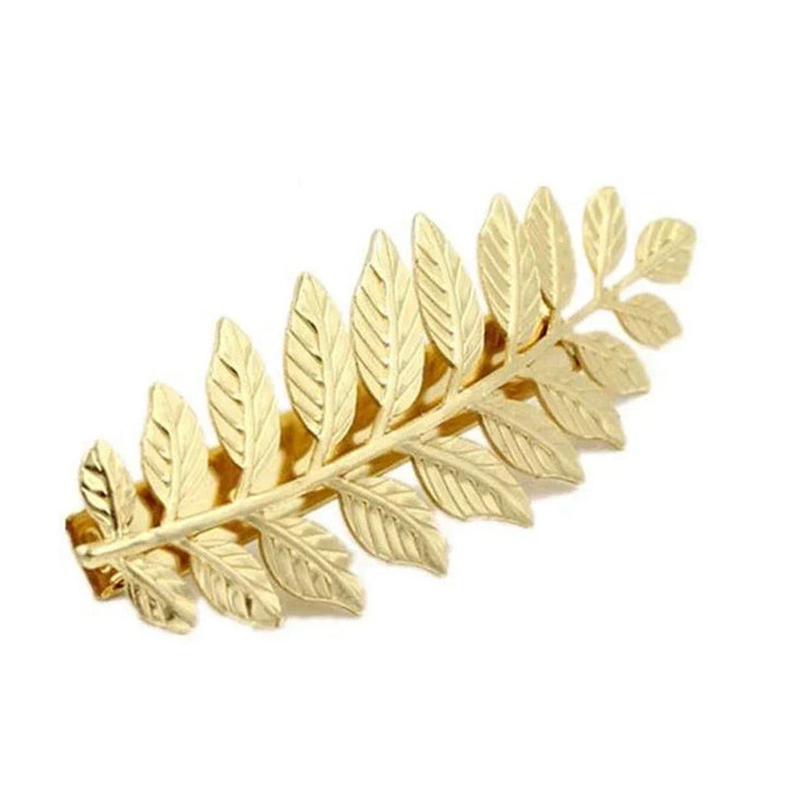 Gouden Haarband Dames met Bladvorm voor Bruiloft en Feestelijke Gelegenheden 9
