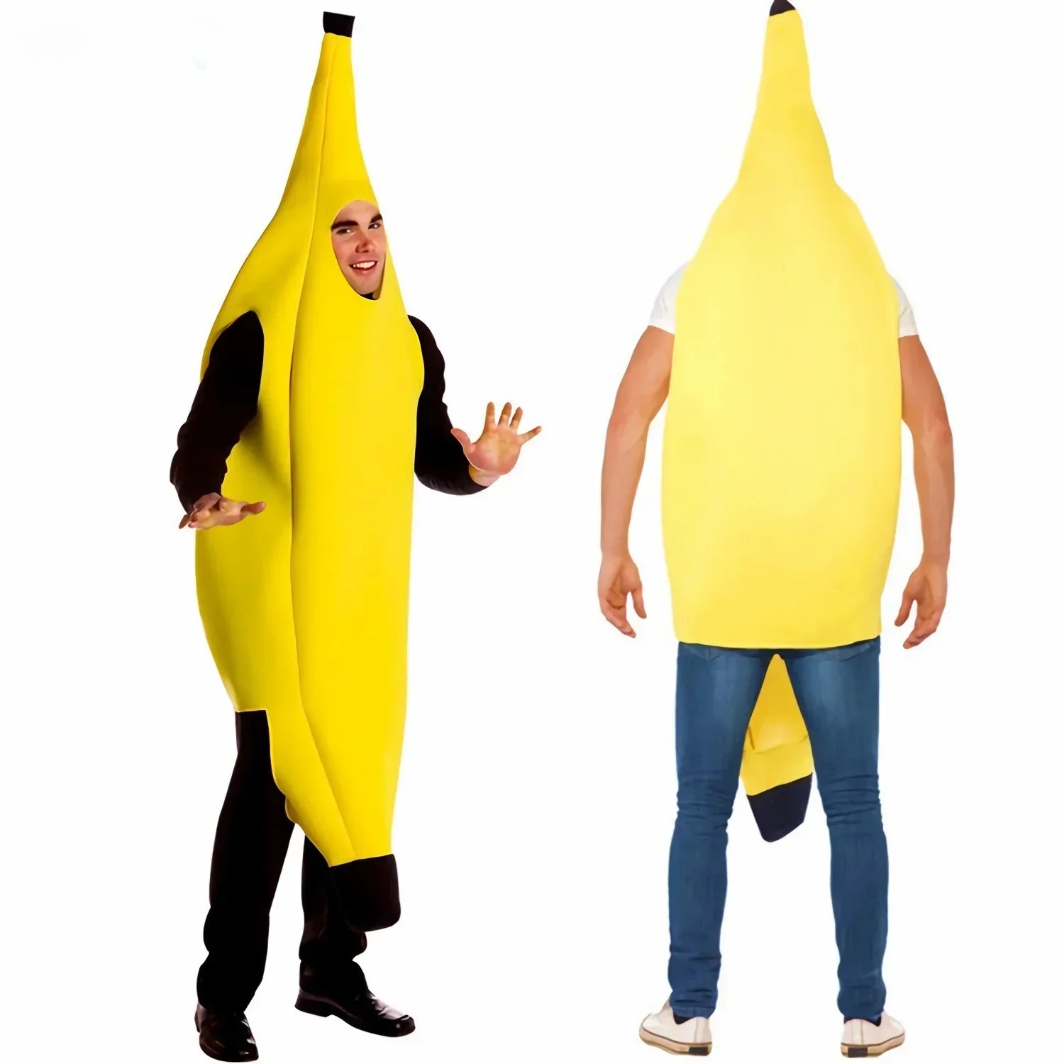 FunFruit – Disfraz Divertido de Plátano para Hombre – Atuendo de Carnaval y Halloween (S-XL)