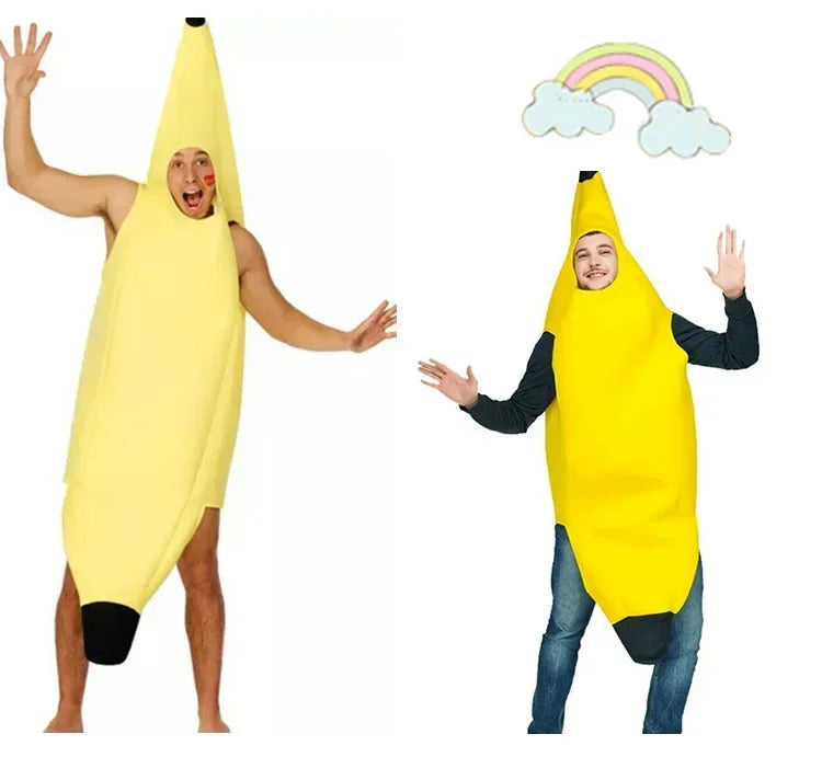 FunFruit – Disfraz Divertido de Plátano para Hombre – Atuendo de Carnaval y Halloween (S-XL)