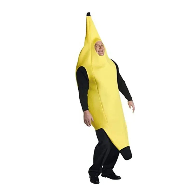 FunFruit – Disfraz Divertido de Plátano para Hombre – Atuendo de Carnaval y Halloween (S-XL)