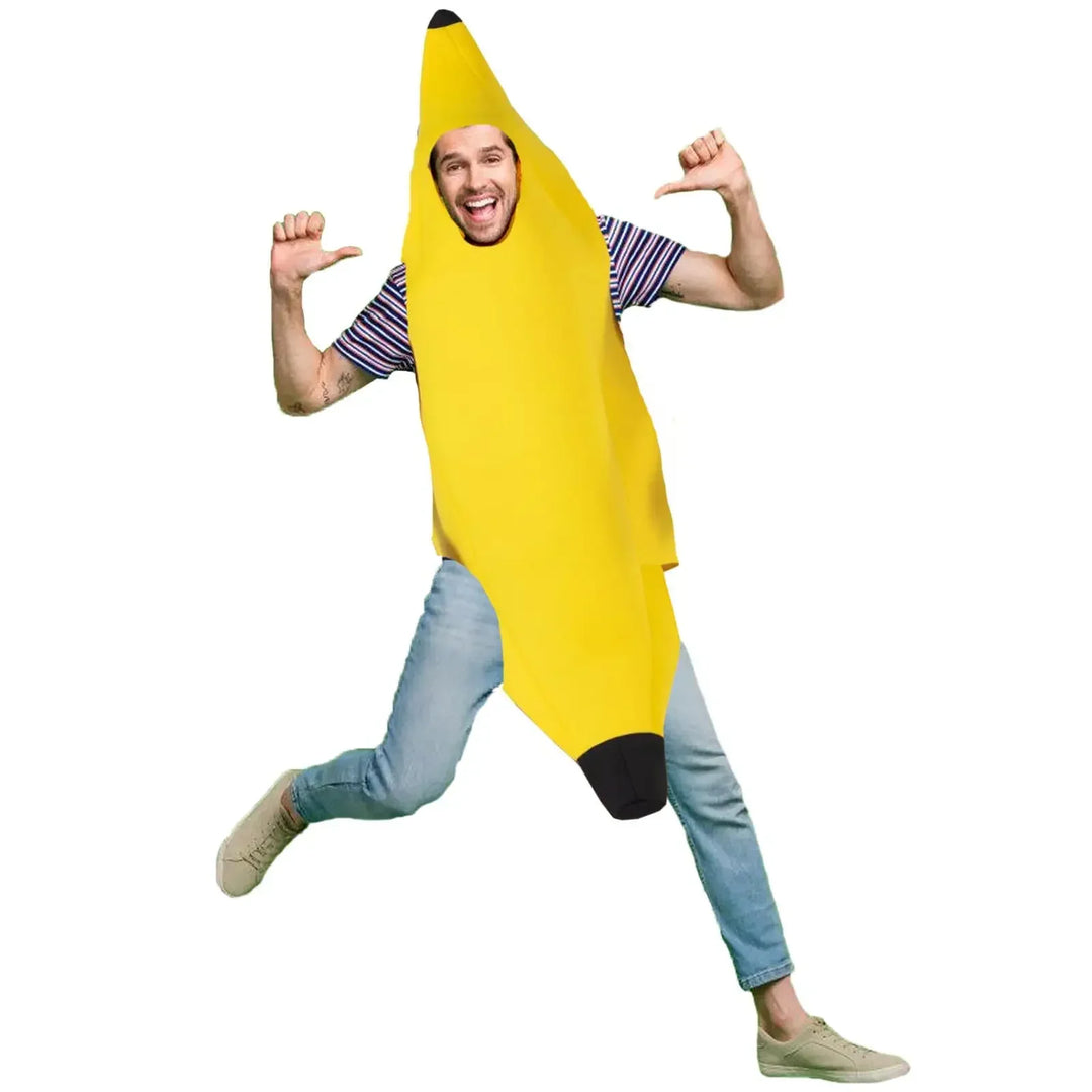 FunFruit – Disfraz Divertido de Plátano para Hombre – Atuendo de Carnaval y Halloween (S-XL)