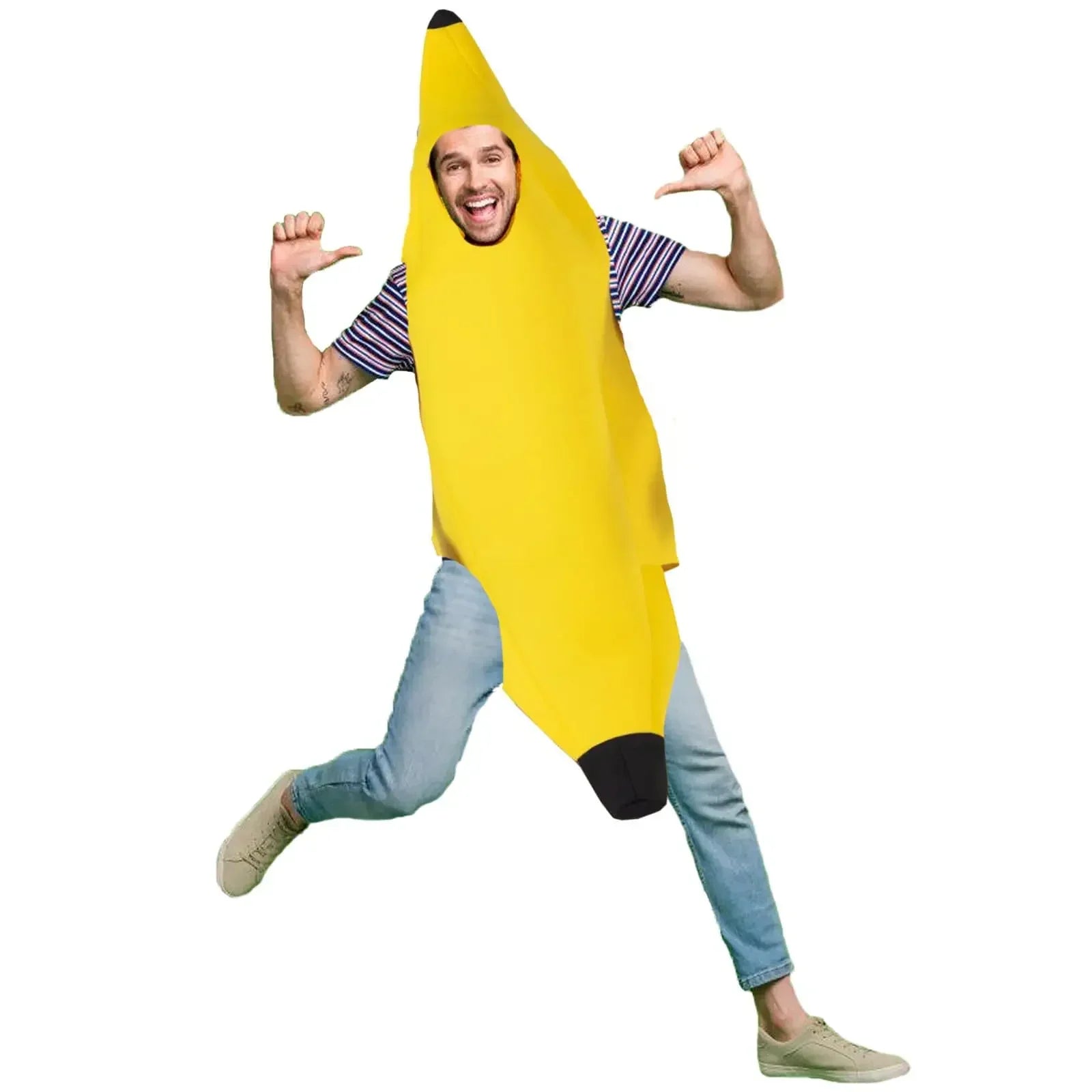 FunFruit – Disfraz Divertido de Plátano para Hombre – Atuendo de Carnaval y Halloween (S-XL)