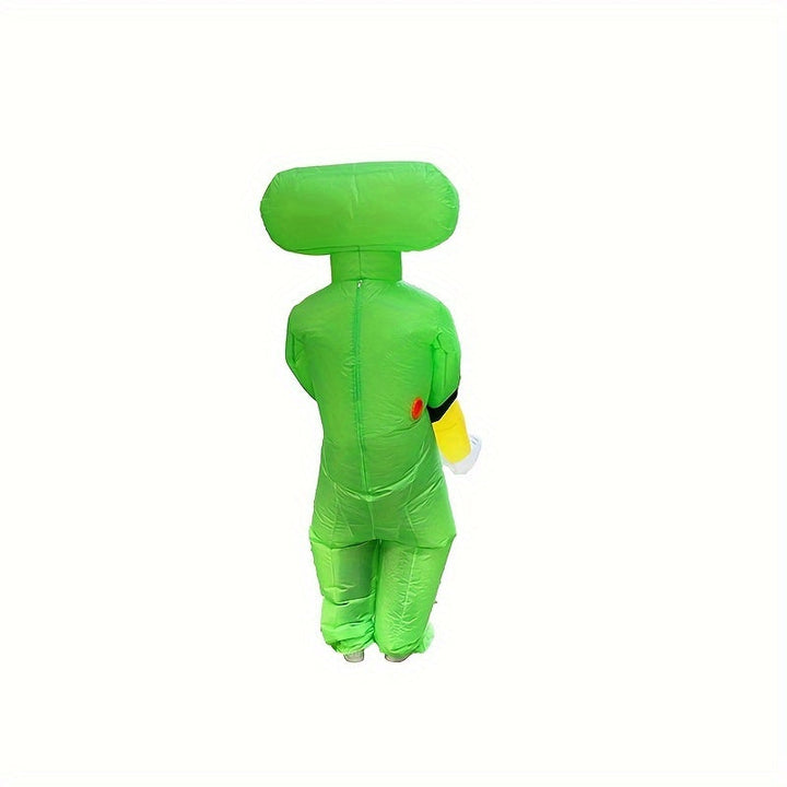 Grappige Opblaasbare Halloween Alien Kostuum voor Mannen | Ride On Stijl 7