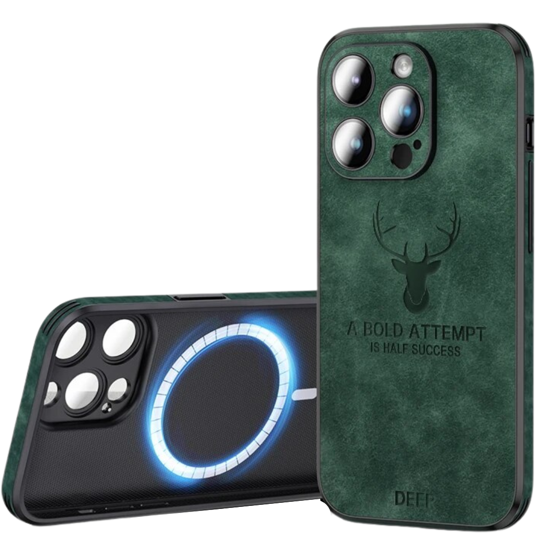 Luxvera – custodia per iPhone in vera pelle sottile e resistente agli urti – design elegante