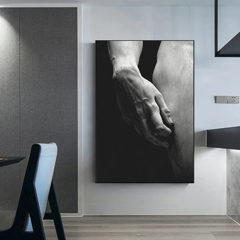 Griekse mythologie canvas poster met lichaamssculptuur voor woondecoratie 1
