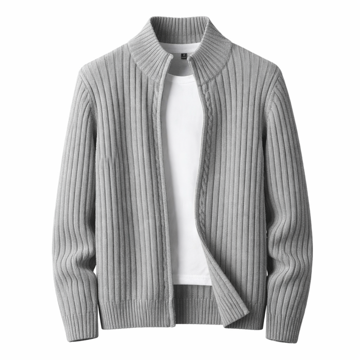 Gilet homme slim à fermeture éclair – polyester stretch léger pour un style quotidien moderne